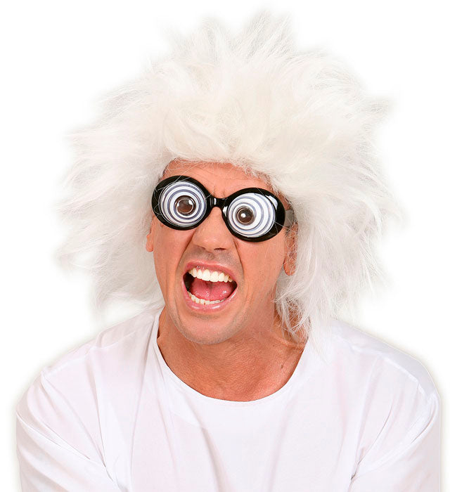 Mad Scientist Perücke mit wilden Haarsträhnen für Halloween und Fasnacht
