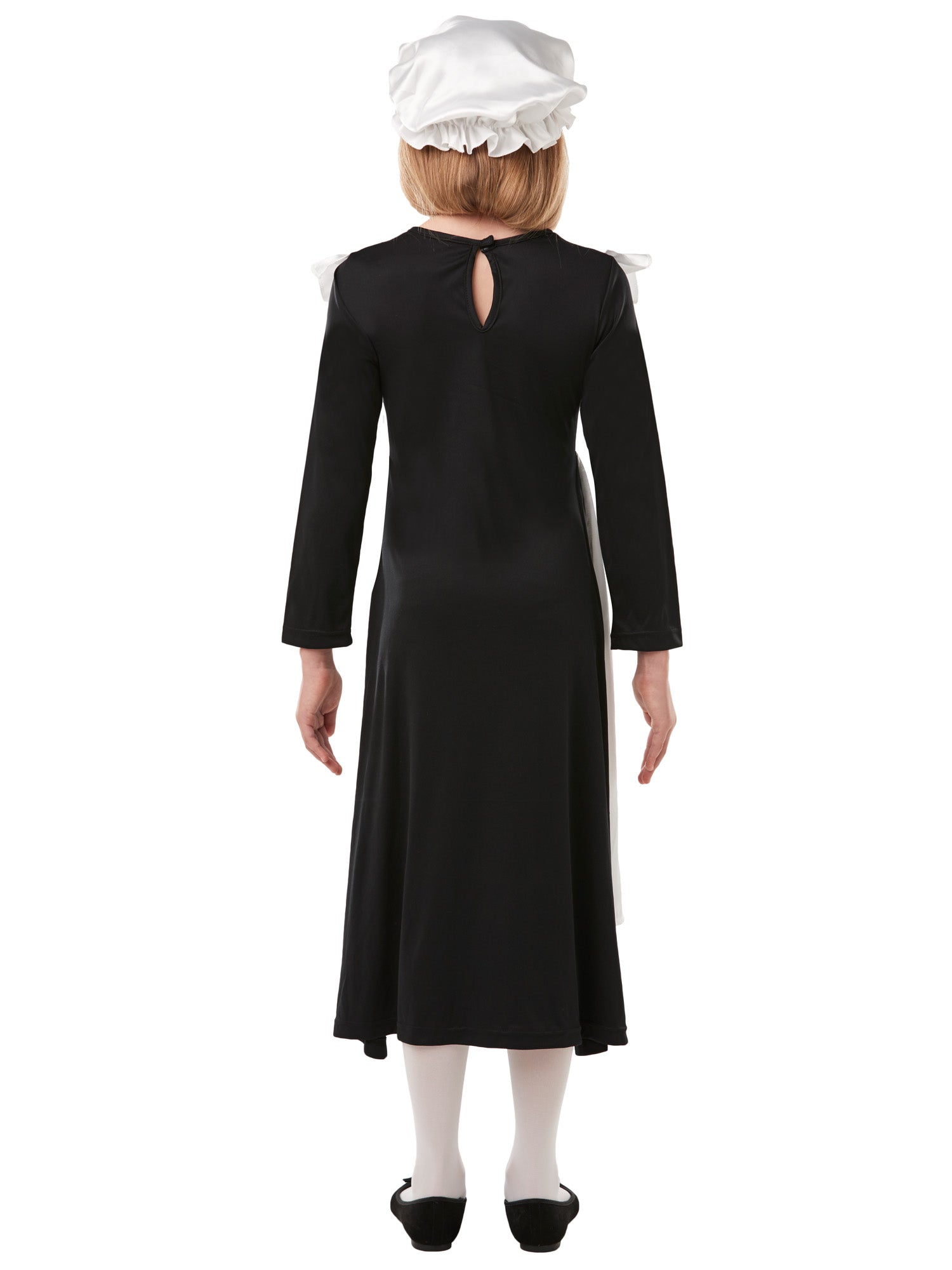 Rubies Victorian Maid Kinderkostüm für Mädchen mit Kleid, Schürze und Haube – Detailansicht
