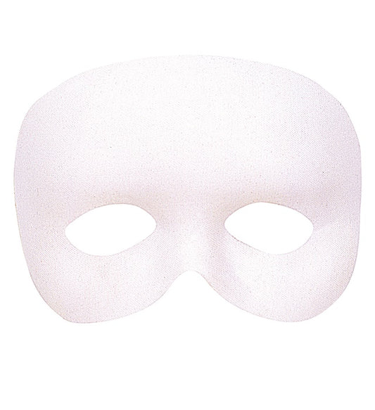 Weiße Augenmaske Phantom für Fasnacht und Halloween
