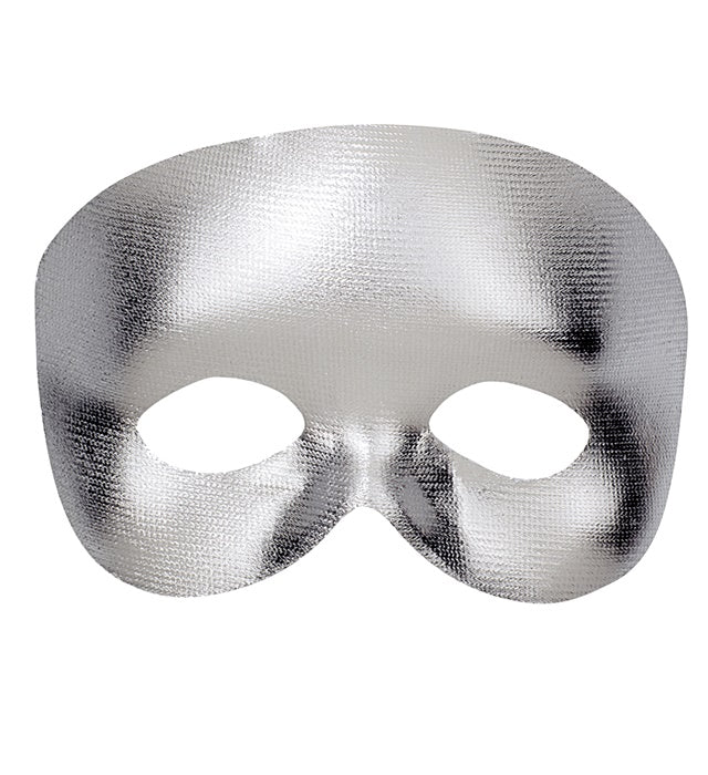 Silberne Phantom Augenmaske für Fasnacht und Karneval