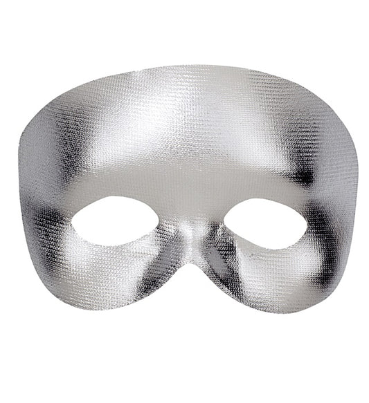 Silberne Phantom Augenmaske für Fasnacht und Karneval