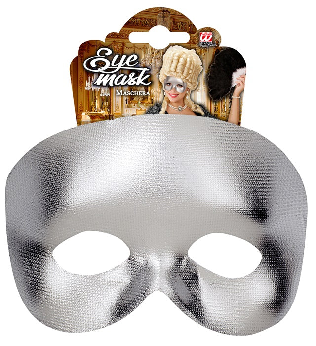 Silberne Phantom Augenmaske für Fasnacht und Karneval