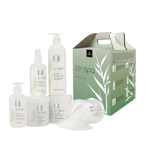 Jessica Körperpflegeset Starter Kit Set Jessica: ZenSpa Revive, Volcanic Pumice, Exfoliating, Foot Scrub, 435 g + ZenSpa Rest