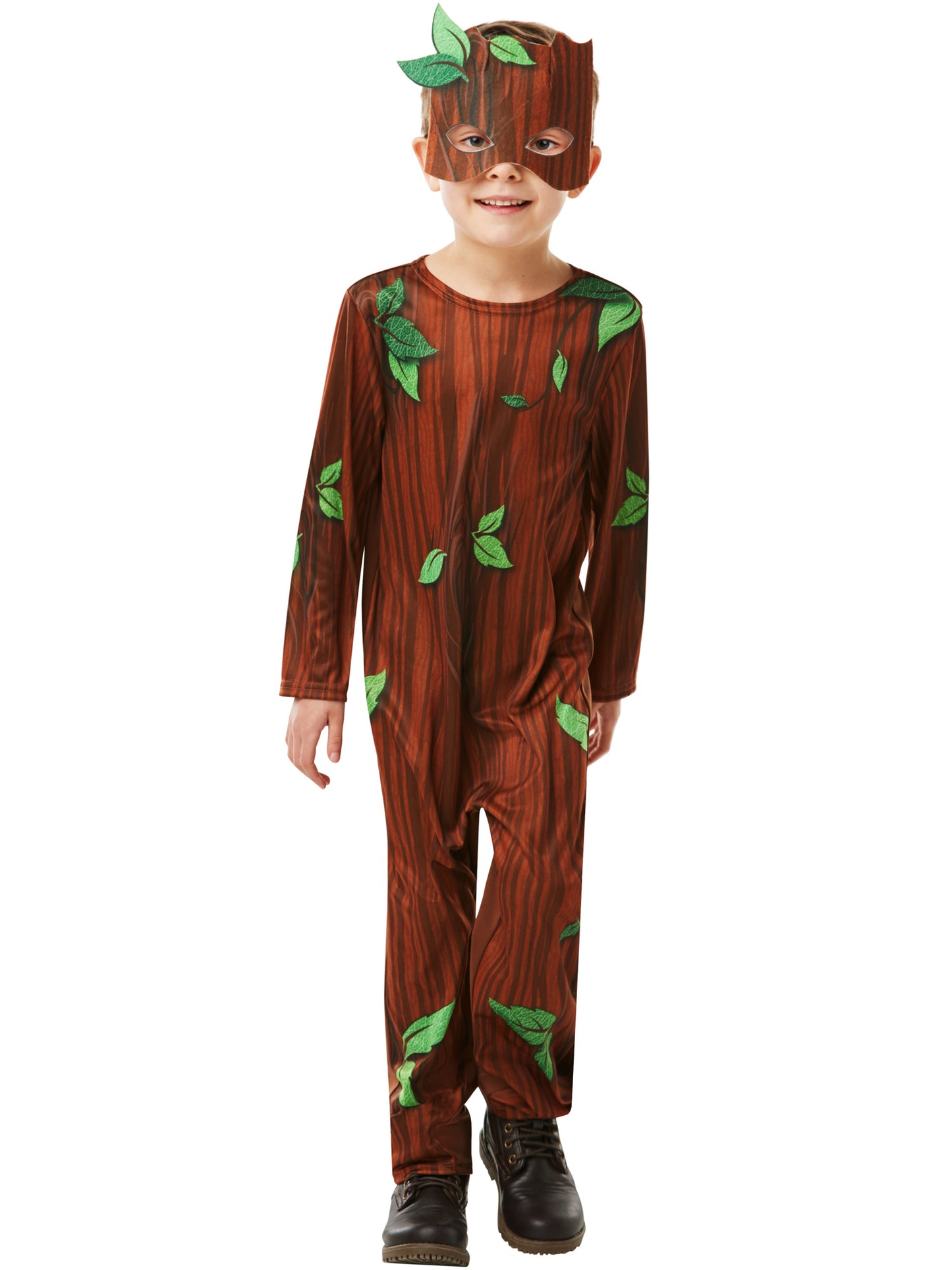 Rubies STICKMAN Twig Boy Kinderkostüm mit Overall und Maske – Seitenansicht