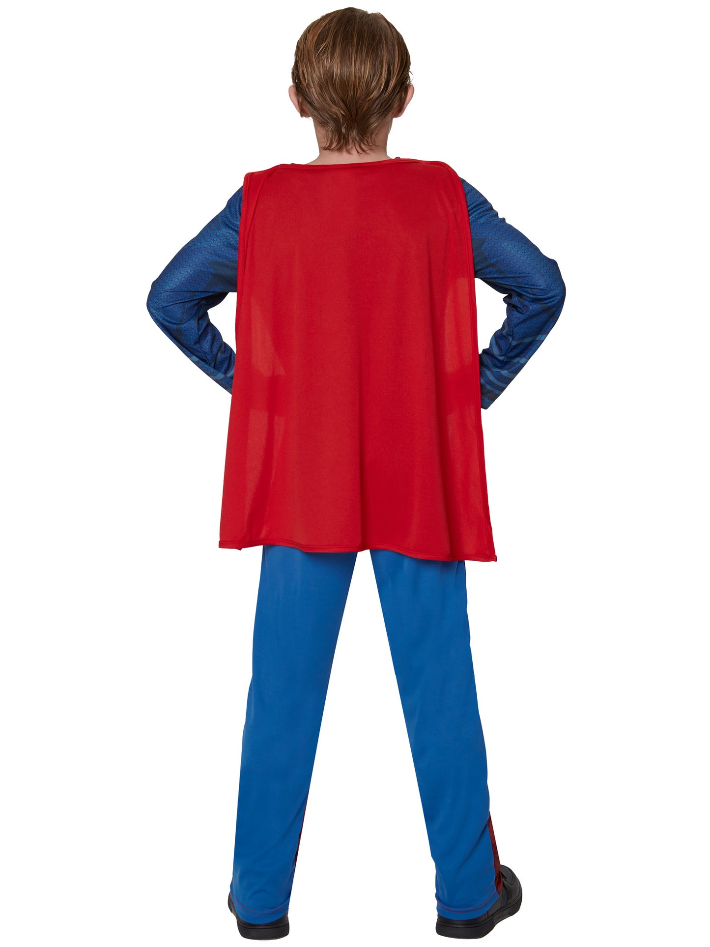 Rubies Superman Kinderkostüm für Jungen mit Overall und abnehmbarem Umhang – Detailansicht