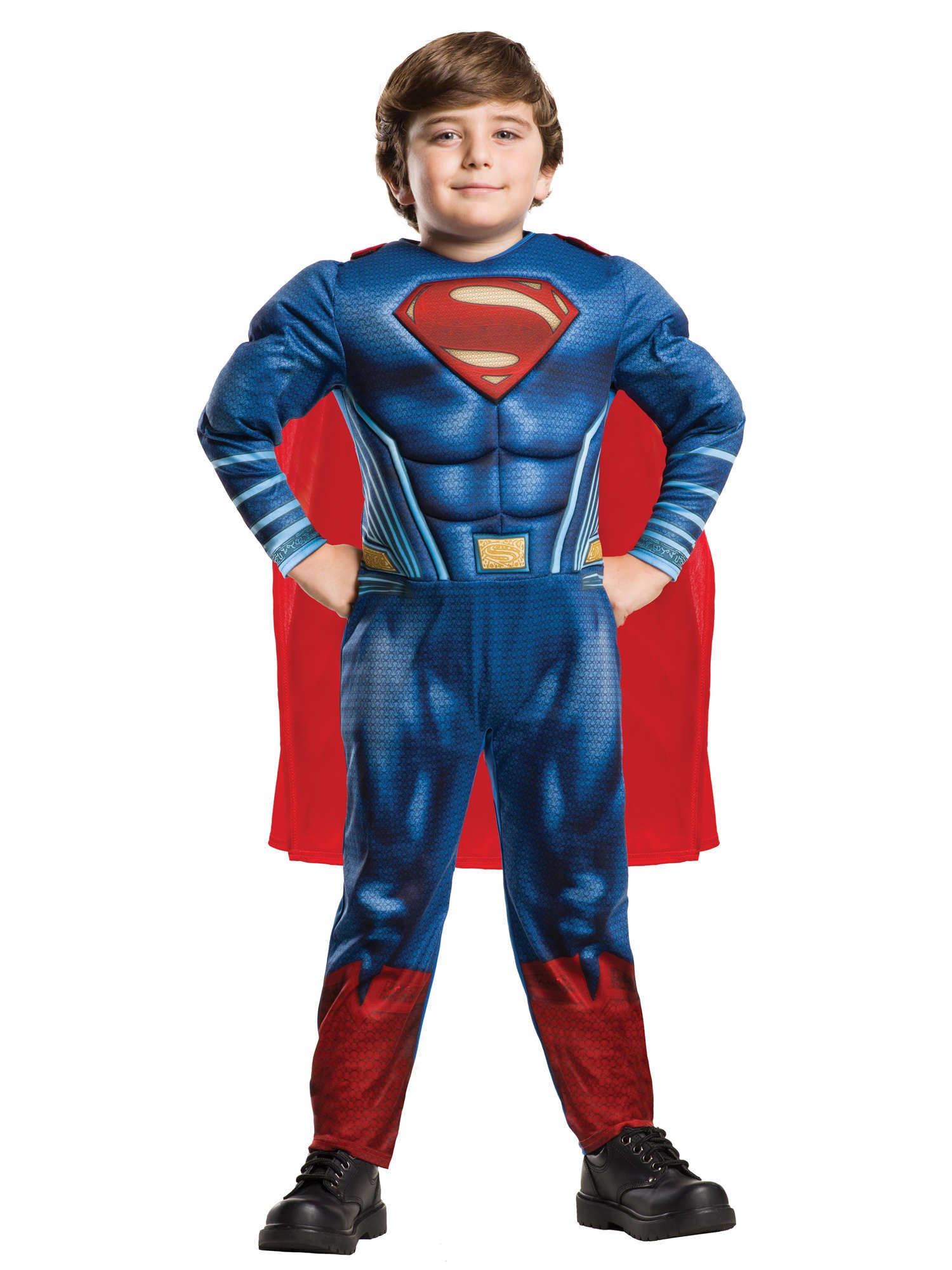 Rubies Superman Deluxe Kinderkostüm für Jungen mit Overall und Umhang
