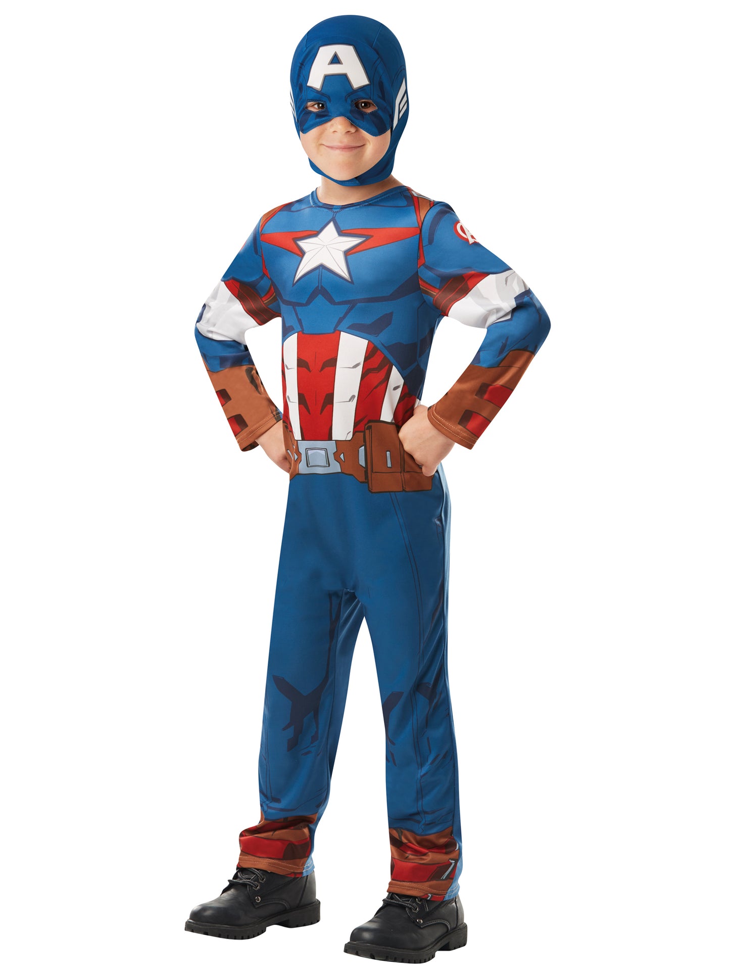 Marvel Captain America Kinderkostüm für Jungen von Rubies – Produktansicht