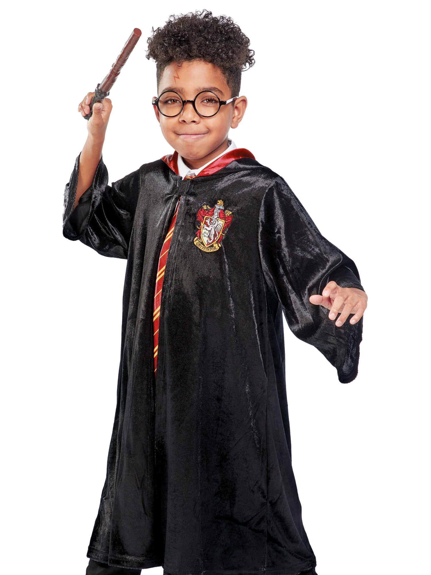 Rubies Harry Potter Kinderkostüm für Jungen mit Kapuzenrobe – Detailansicht