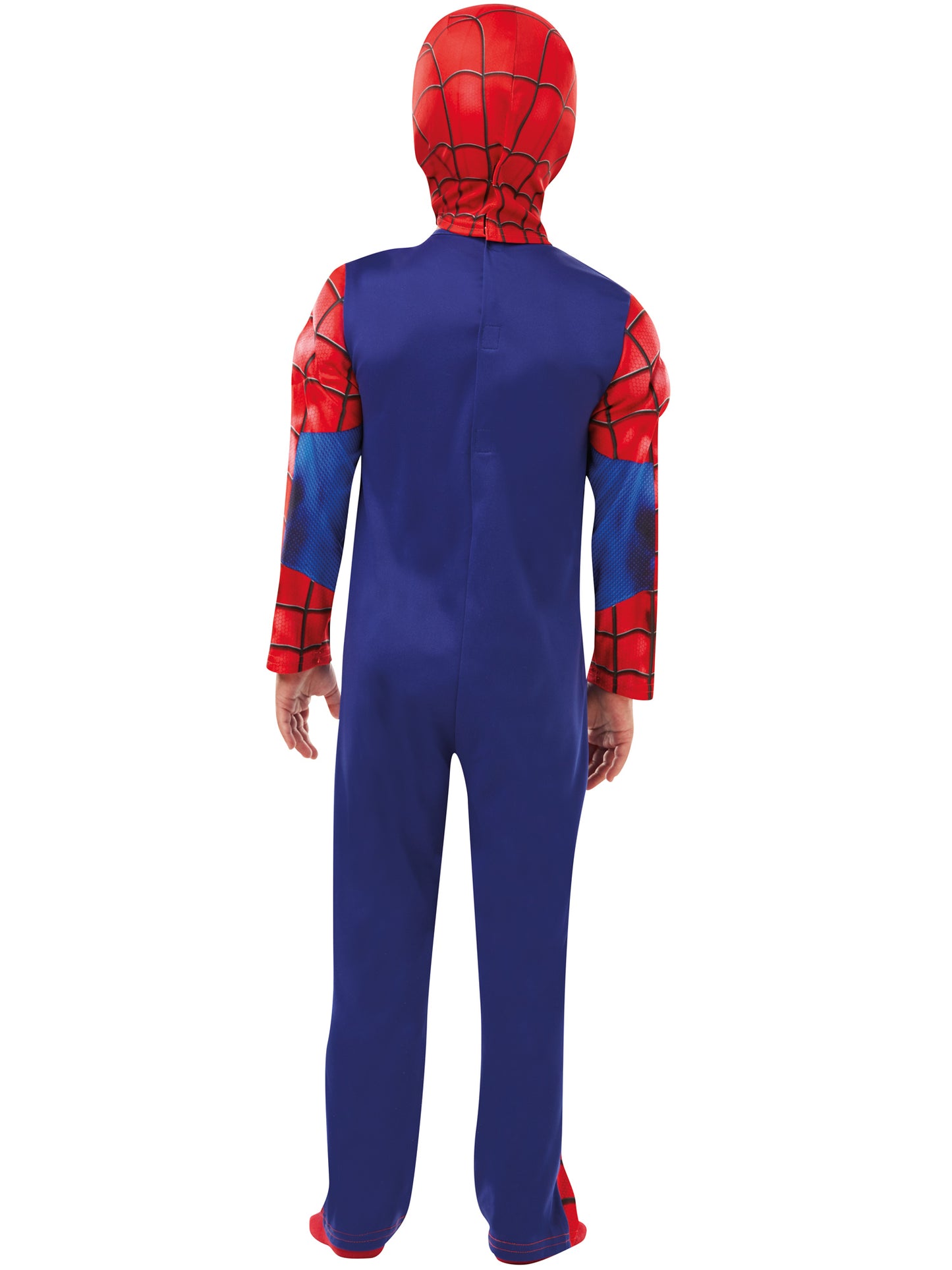 Rubies Spider-Man Deluxe Kinderkostüm für Jungen mit gepolsterter Muskelbrust – Detailansicht