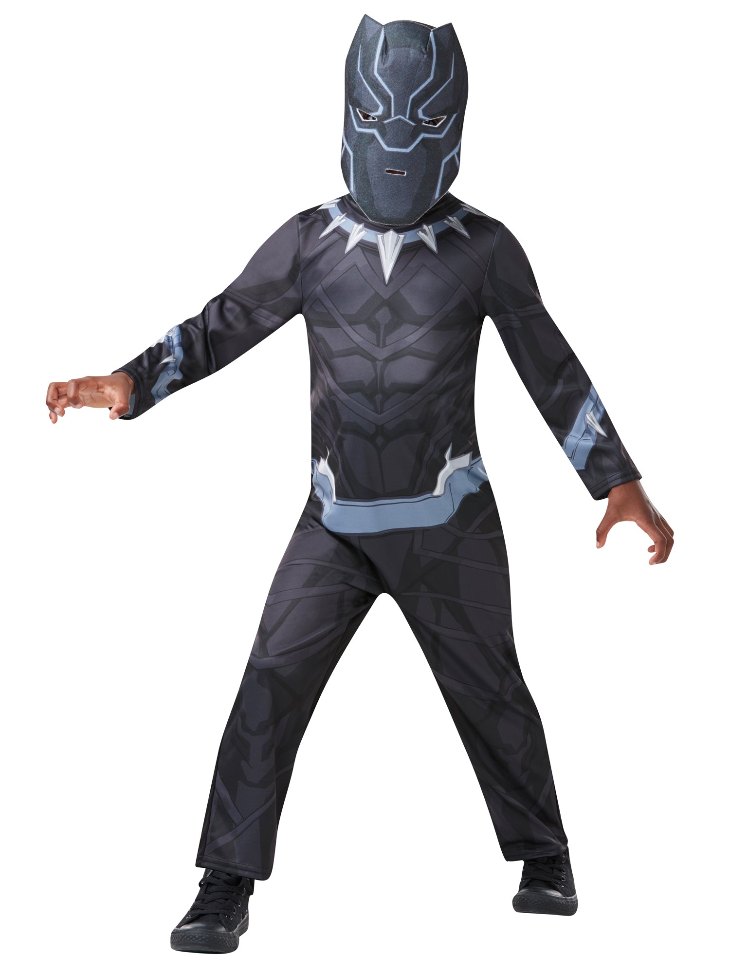 Rubies Black Panther Kinderkostüm für Jungen mit Overall und Maske – Produktansicht