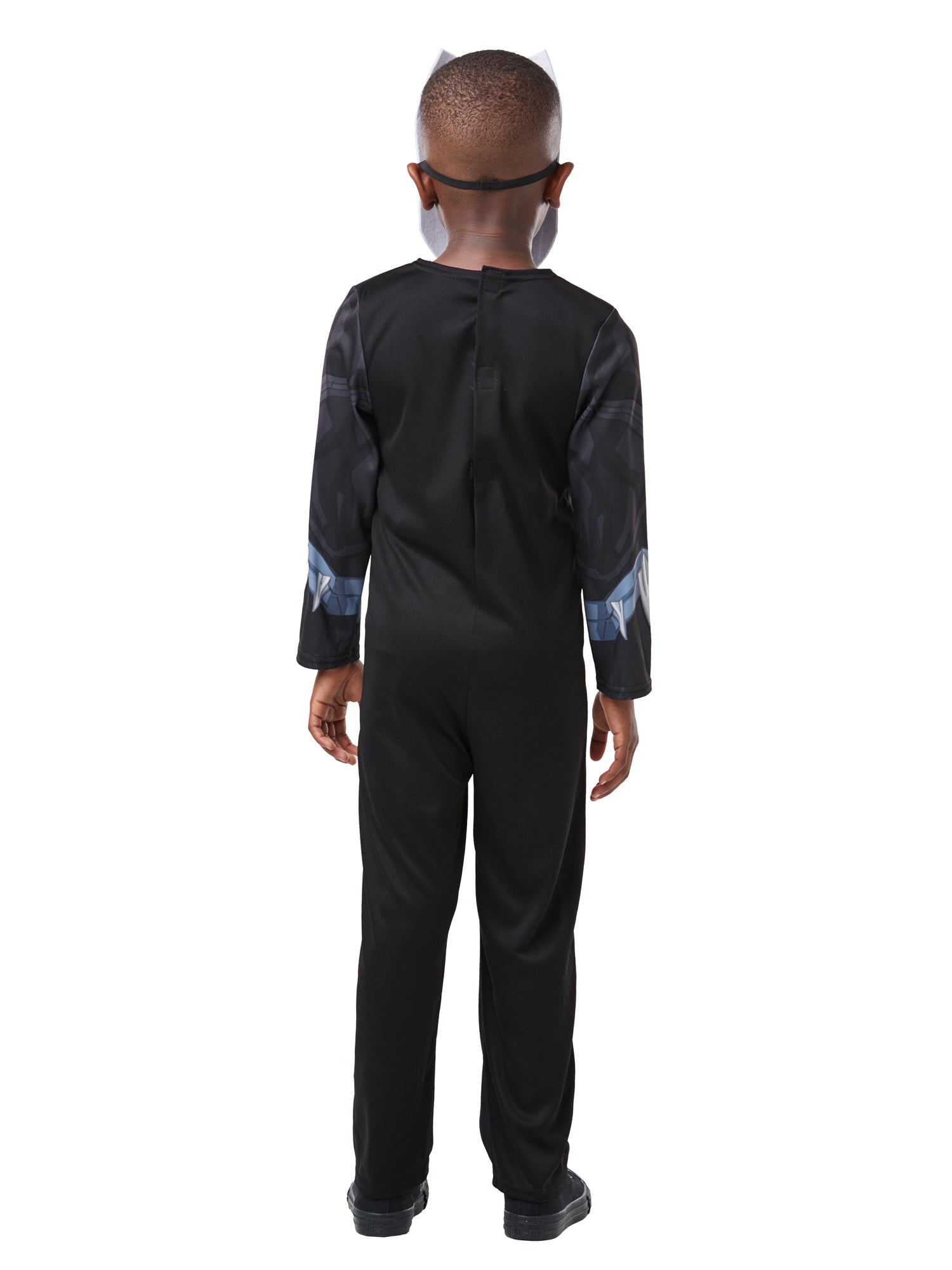 Rubies Black Panther Kinderkostüm für Jungen mit Overall und Maske – Detailansicht