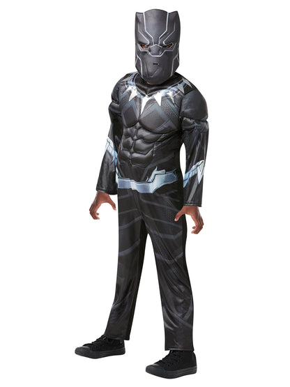 Rubies Deluxe Black Panther Costume Kinderkostüm für Jungen