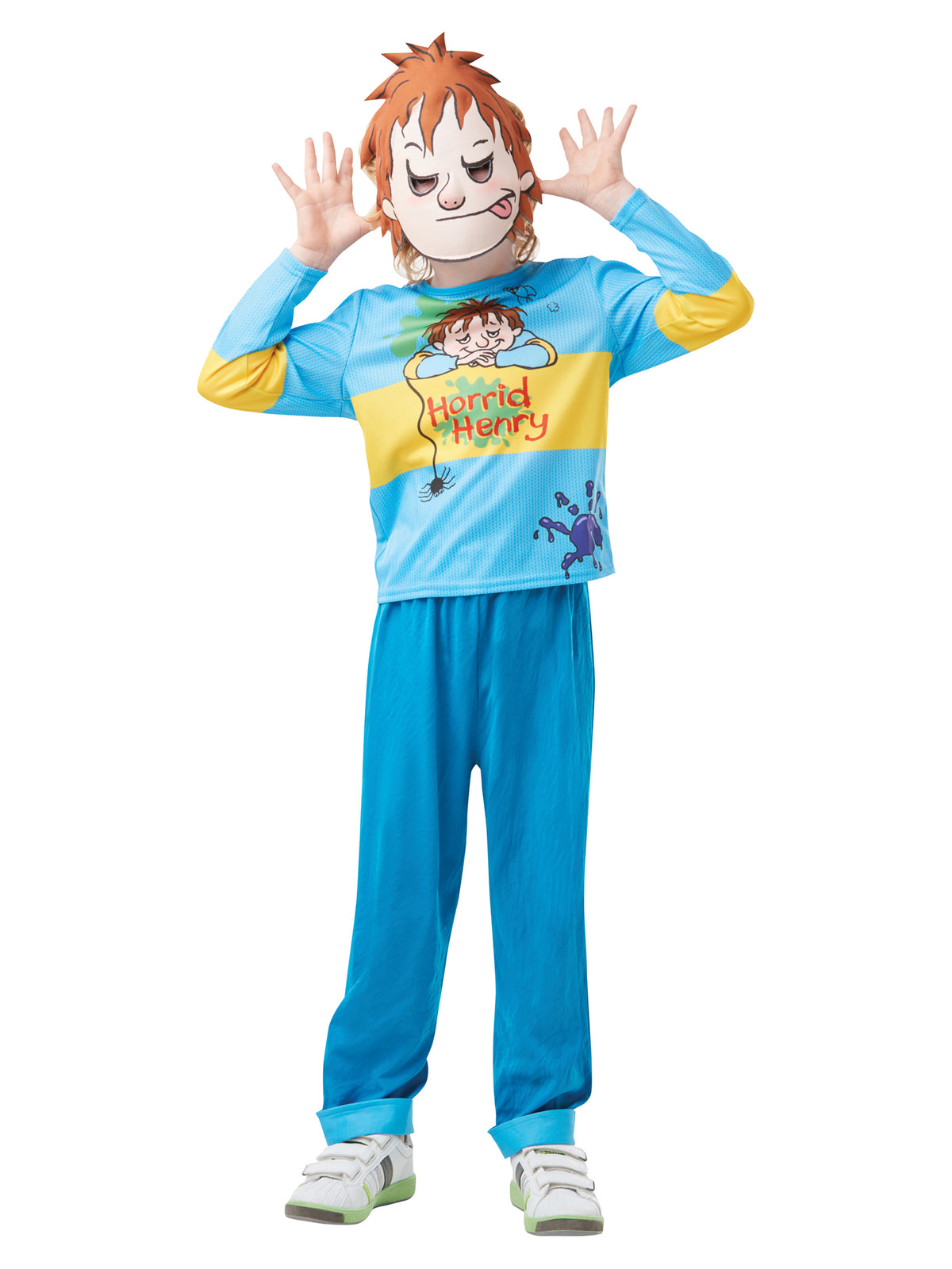 Rubies Horrid Henry Kostüm für Jungen mit Oberteil, Hose und Maske – Produktansicht