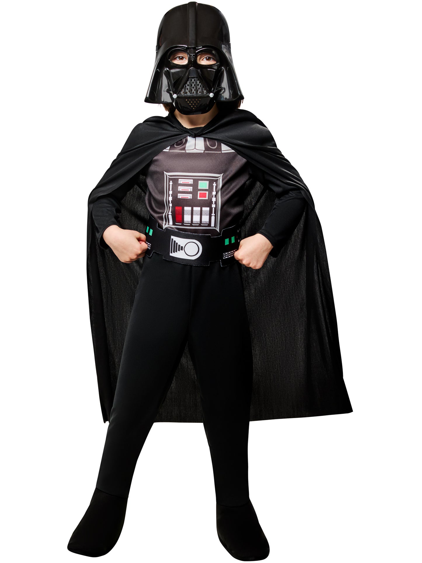 Rubies Darth Vader Kinderkostüm mit Overall, Maske und Umhang – Produktansicht