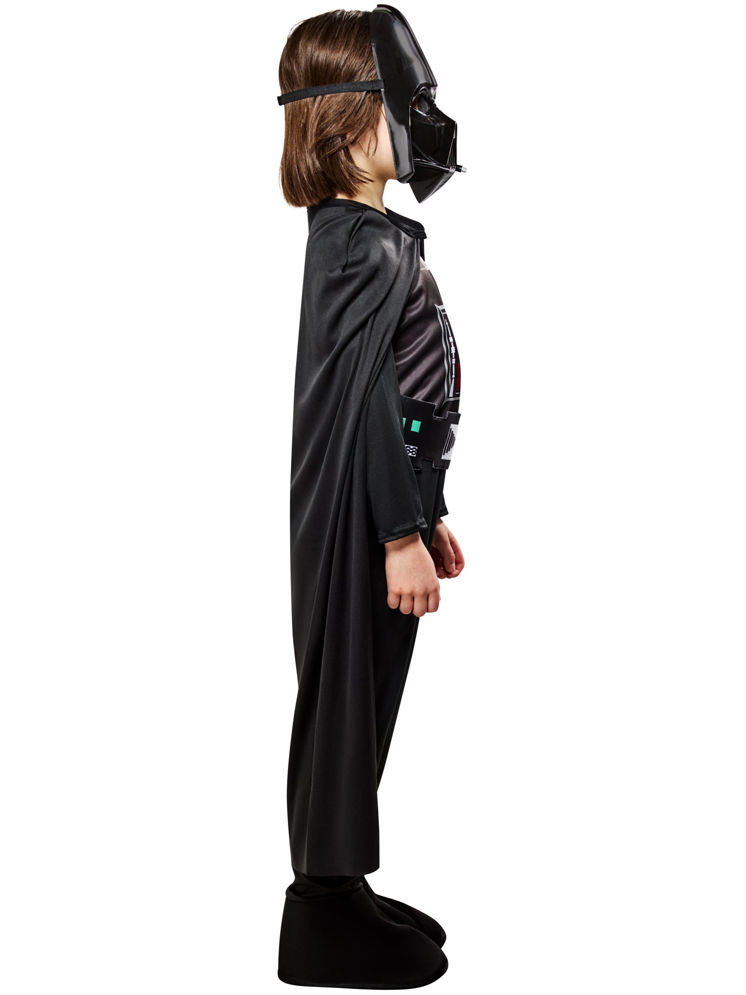 Rubies Darth Vader Kinderkostüm für Jungen mit Overall, Maske und Umhang – Seitenansicht