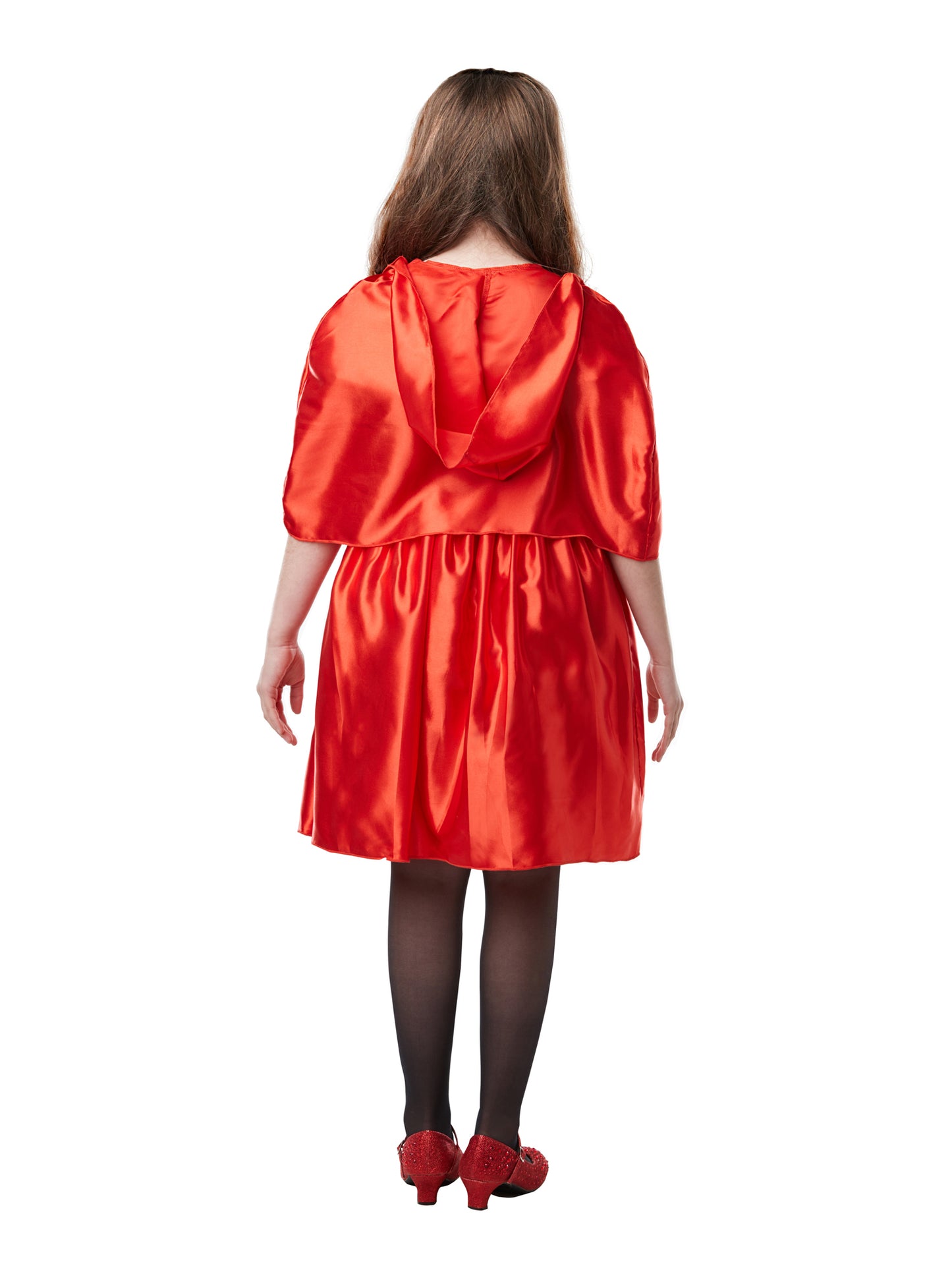 Rubies Rotkäppchen Kinderkostüm für Mädchen mit Kleid und Kapuzenumhang – Seitenansicht