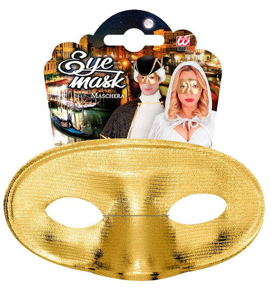Goldene Masquerade Augenmaske mit elastischem Band für Fasnacht und Karneval