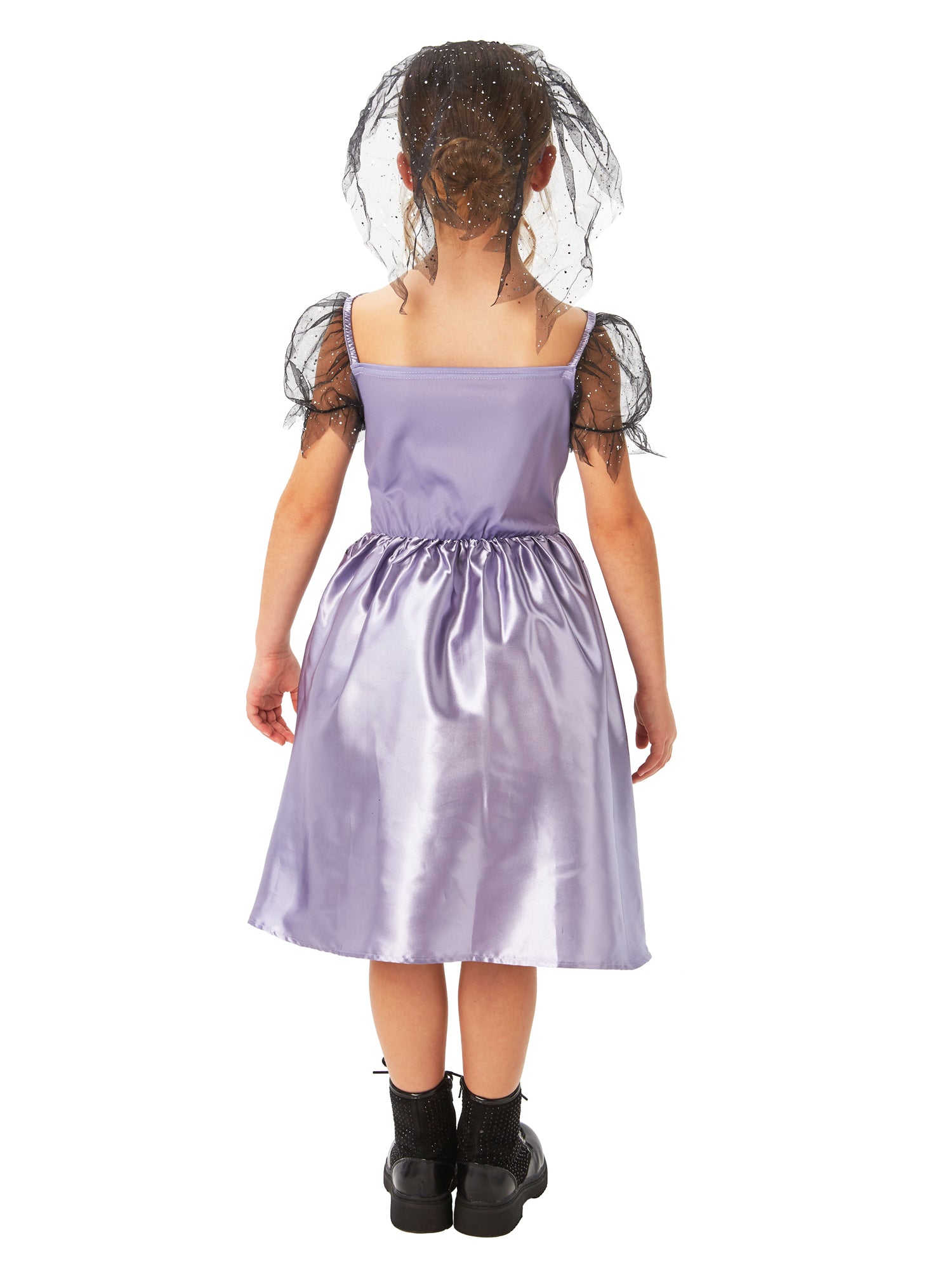 Rubies Gothic-Bride-Kinderkostüm für Mädchen mit Kleid und Schleier – Seitenansicht