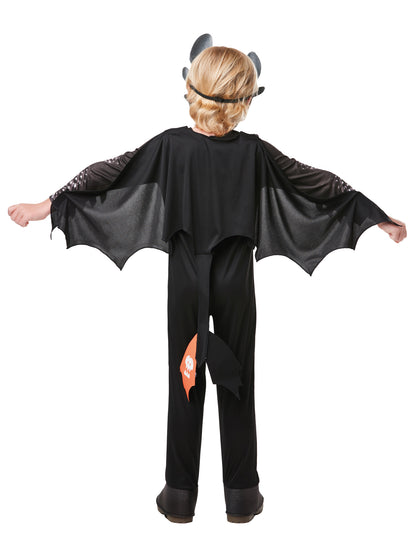 Toothless Kinderkostüm für Jungen von Rubies mit Overall, Flügeln und Maske – Seitenansicht