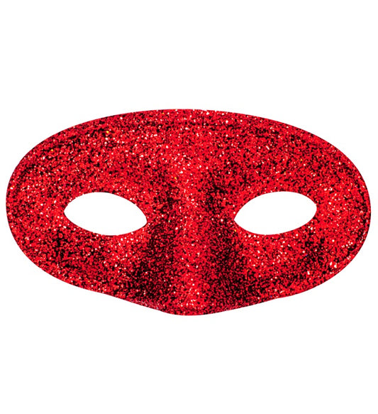 Rote Acapulco Augenmaske für Fasnacht und Karneval