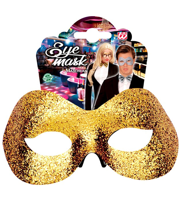 Goldene Fidelio Augenmaske für Fasnacht und Karneval