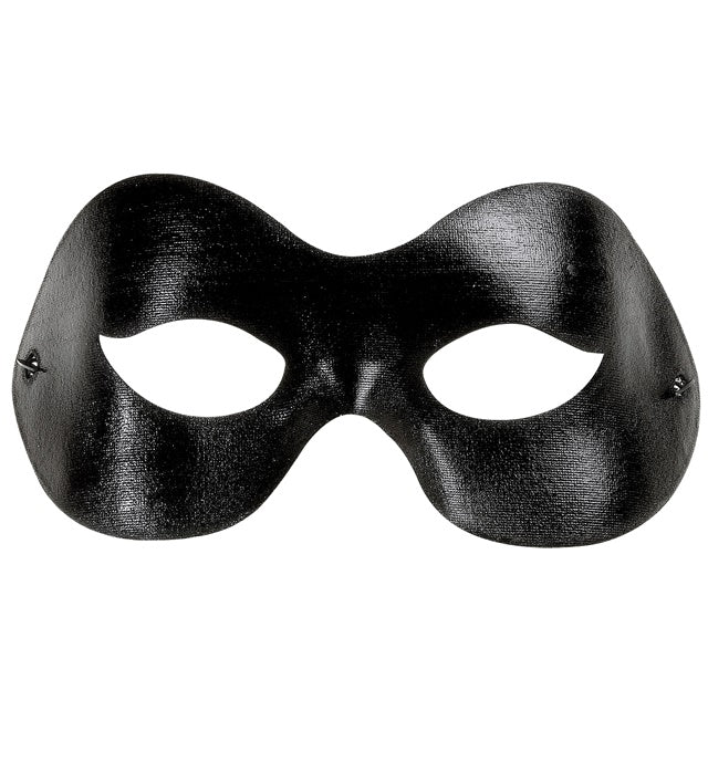 Schwarze Fidelio Augenmaske für Fasnacht und Karneval
