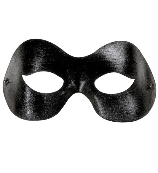 Schwarze Fidelio Augenmaske für Fasnacht und Karneval