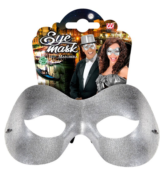 Silberne Fidelio Augenmaske für Fasnacht und Karneval