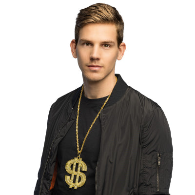 Boland Dollar-Halskette mit XL-Dollarzeichen in Gold