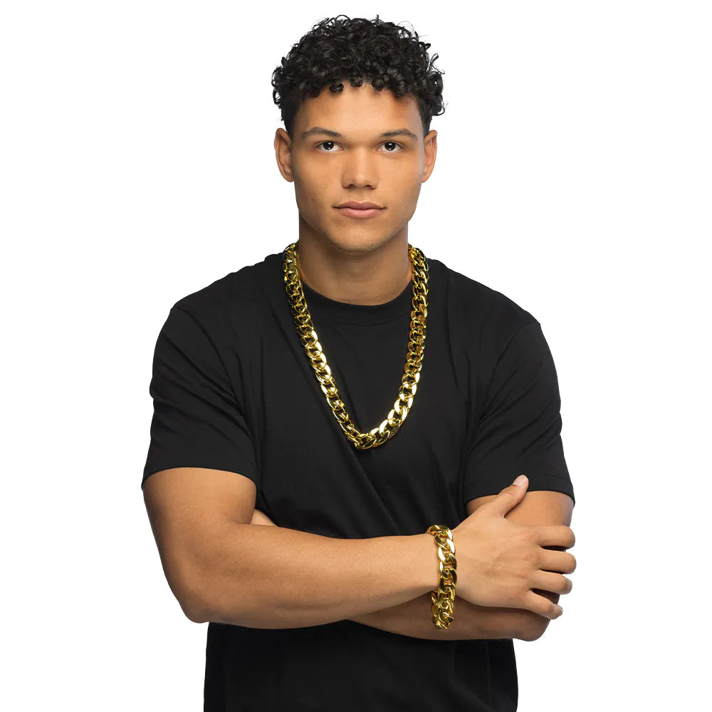 Dicke Goldene Pimp Halskette
