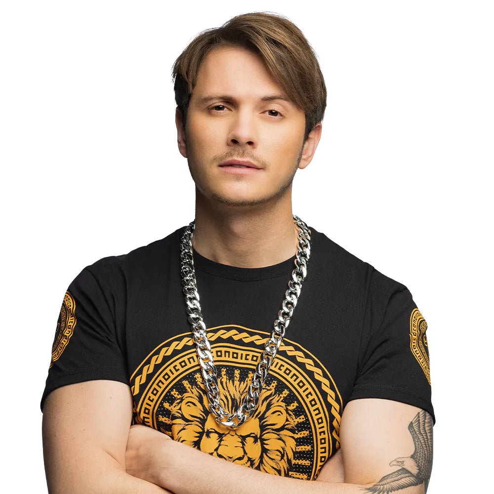 Dicke Silberne Pimp Halskette