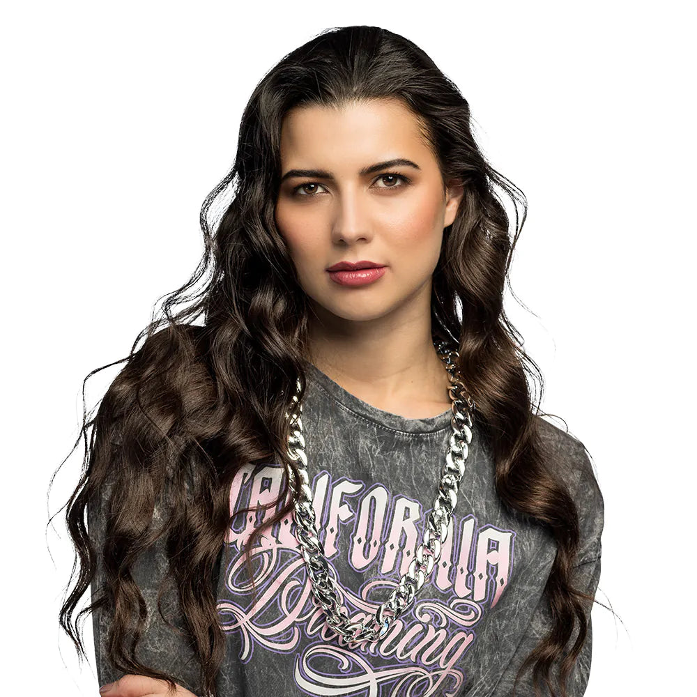 Dicke Silberne Pimp Halskette