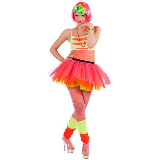 Bunte Rave Perlen Halskette