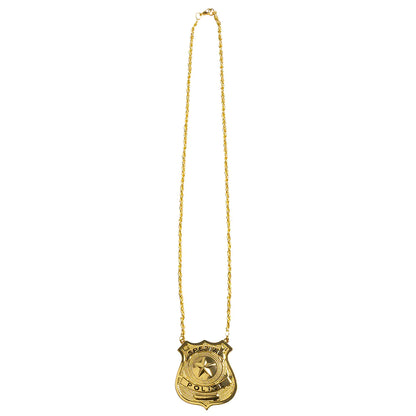 Boland Halskette mit Special Police Abzeichen in Gold – Detailansicht