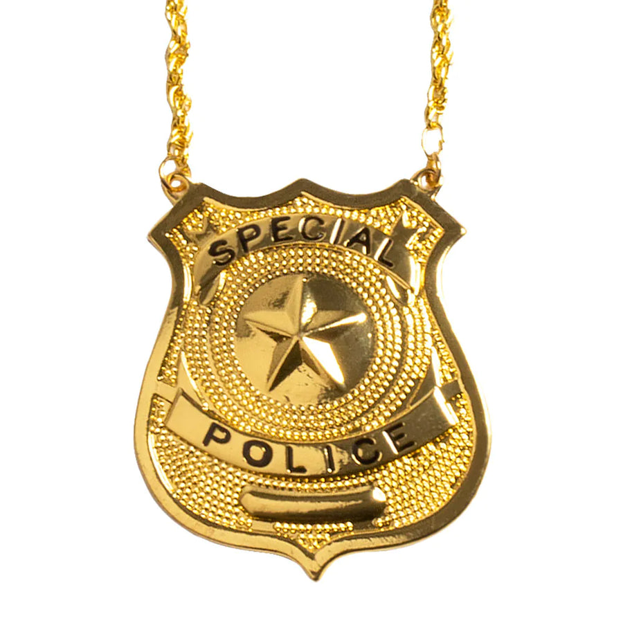 Boland Halskette mit Special Police Abzeichen in Gold – Produktansicht