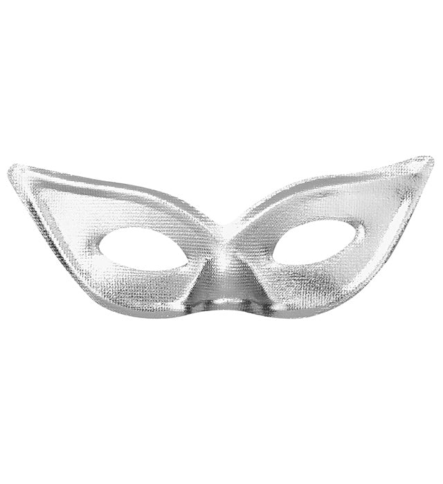 Silberne Papillon Augenmaske für Fasnacht und Mottopartys