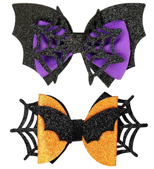 Kinder Haarspangen Fledermaus und Spinne – 2 Modelle