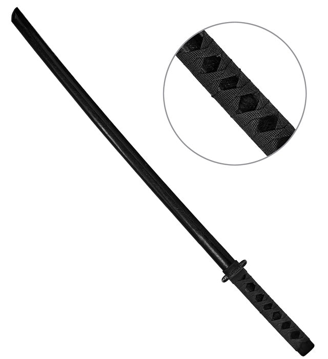Schwarzes Ninja Katana aus Holz 100 cm Spielzeugschwert