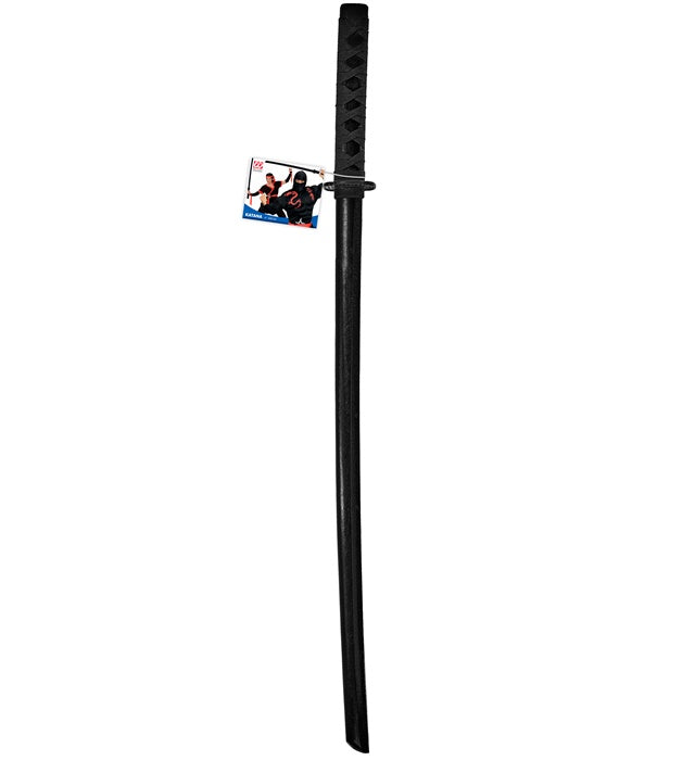 Schwarzes Ninja Katana aus Holz 100 cm Spielzeugschwert