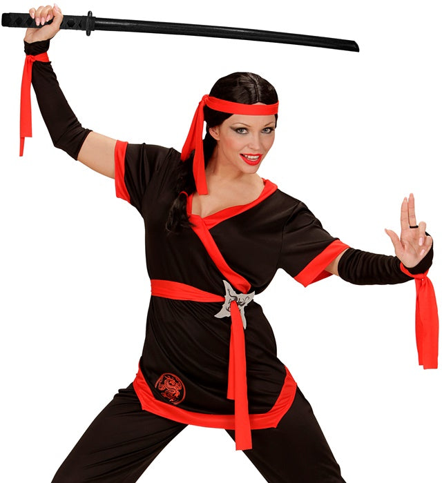 Schwarzes Ninja Katana aus Holz 100 cm Spielzeugschwert