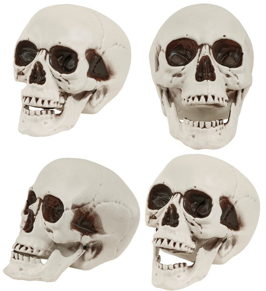Totenkopf mit beweglichem Kiefer 12 cm als Piraten-Accessoire