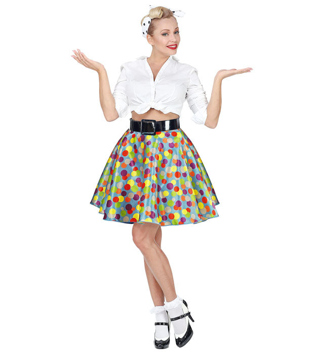 50s Girl Rock mit voluminösem Unterrock im Retro-Stil für Fasnacht