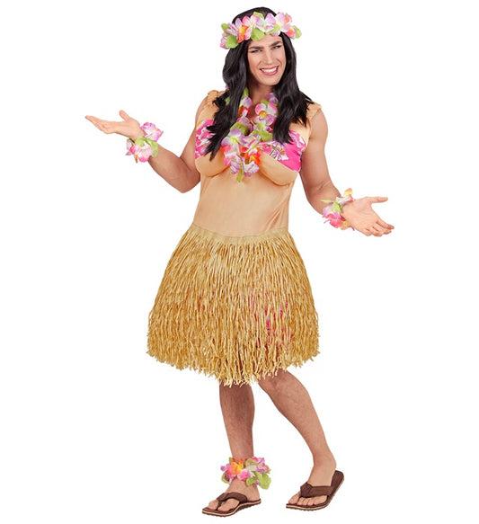 "HAWAIIANISCHE SCHÖNHEIT" (Fatsuit dicke Frau, mit Bikini und Haiwaiirock) Diverse Farben