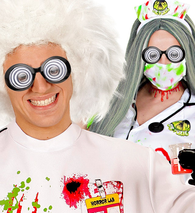 Verrückte Fasnachtsbrille mit ausgefallenem Design für Karneval und Halloween