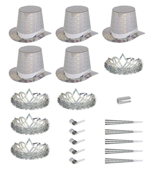Holografisches Party-Kit Las Vegas Diamant mit funkelndem Glanzeffekt