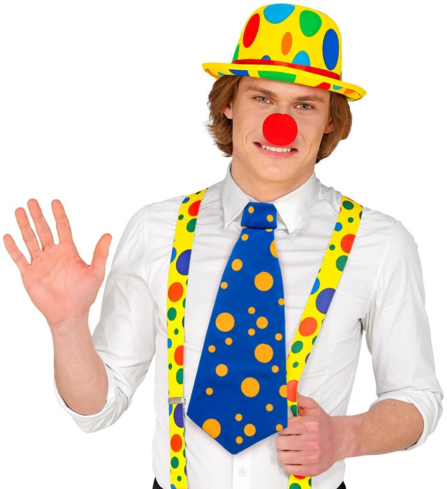 Maxikrawatte in bunten Farbkombinationen als Kostümzubehör für Fasnacht