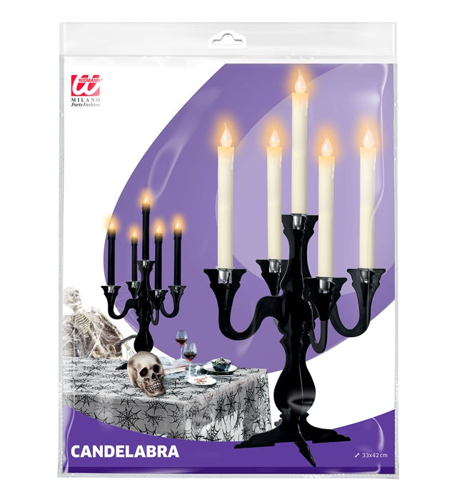Eleganter Kerzenständer 33x42 cm mit mehreren Kerzen, ideal für Halloween-Dekoration