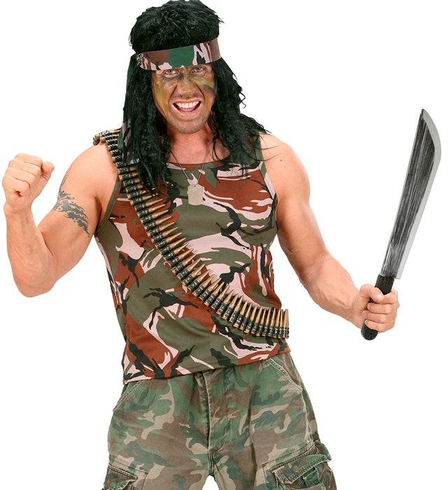 54 cm lange Kunststoff Machete als Halloween- und Fasnacht-Zubehör