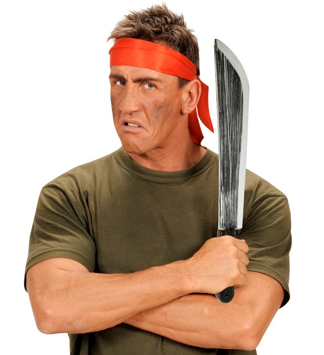 54 cm lange Kunststoff Machete als Halloween- und Fasnacht-Zubehör