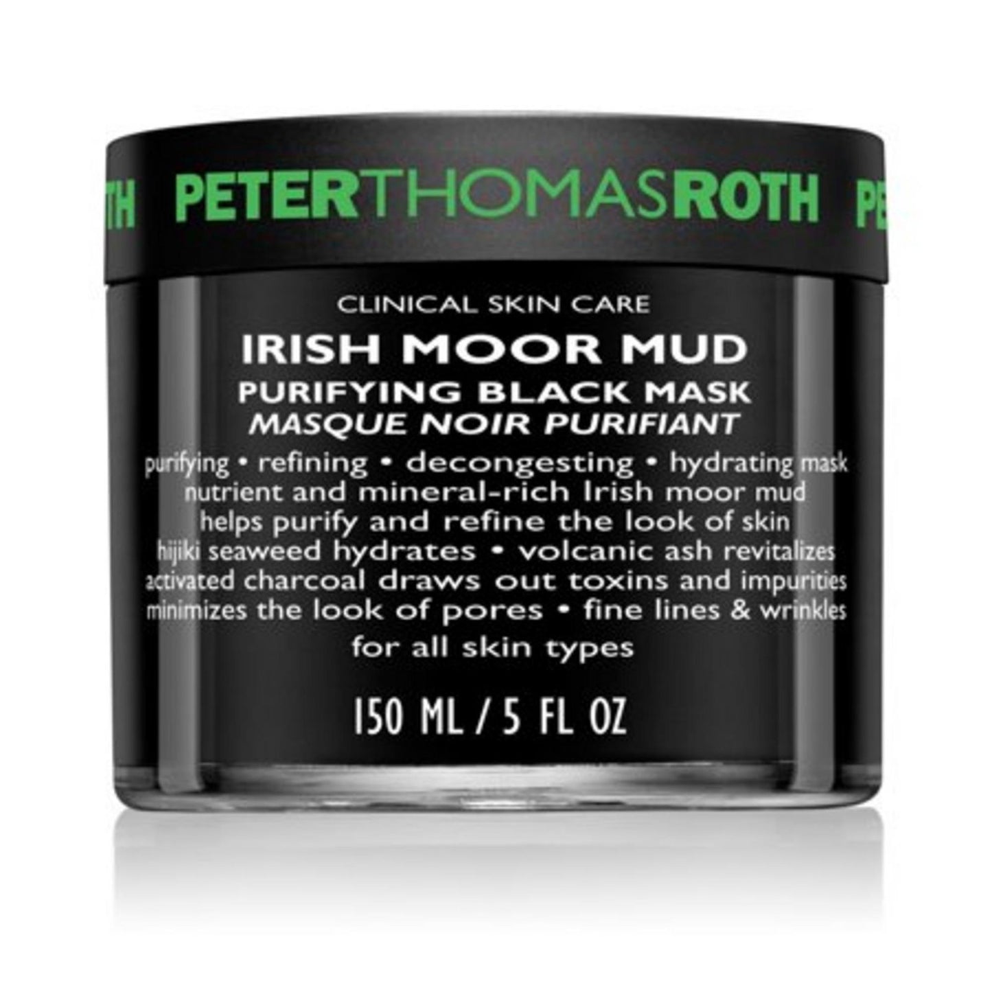 Peter Thomas Roth, Irish Moor Mud Purifying Black Mask, Reinigend und abschwellend, Schlamm-Maske, Für das Gesicht, 150 ml